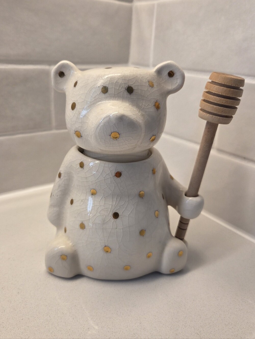 Anthropologie Ceramic Honey Bear
